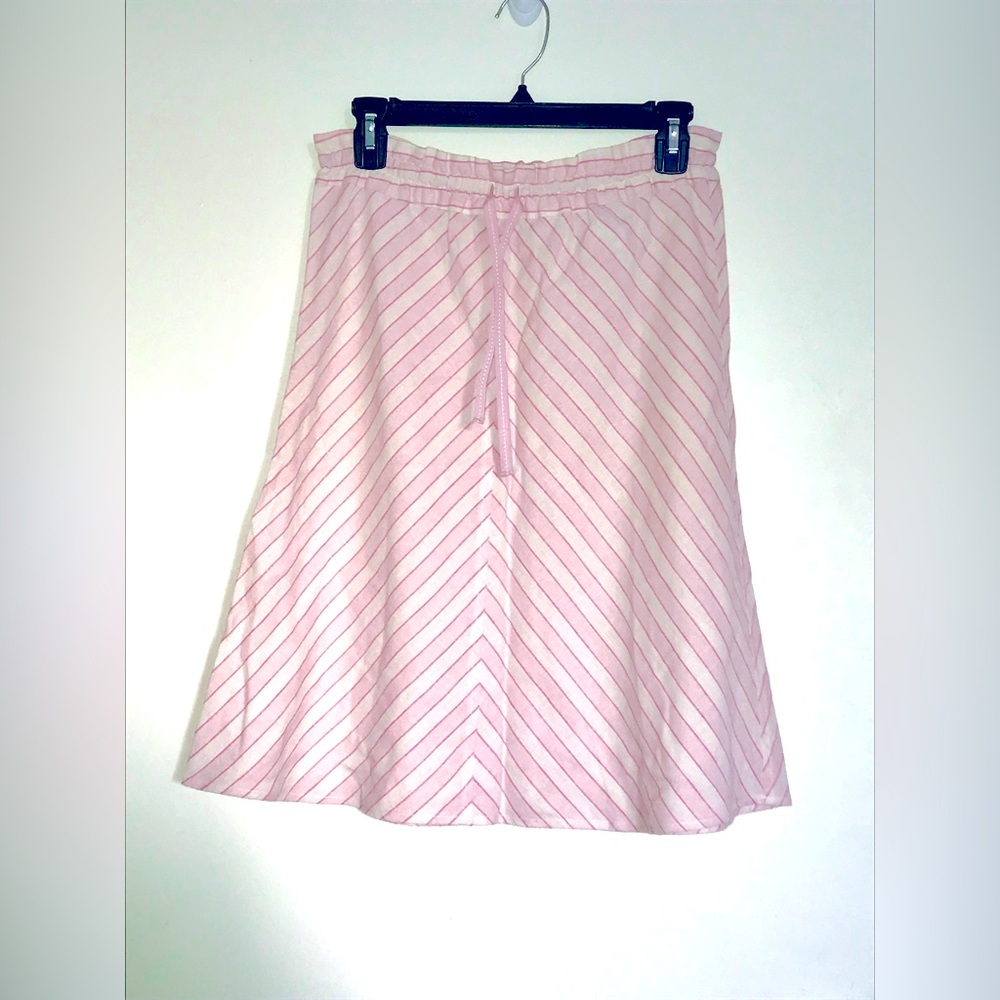 Linen blend skirt